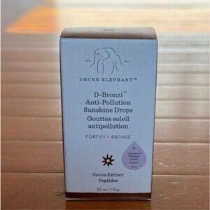 Drunk Elephant D-Bronzi Anti-Pollution Sunshine Drops Peptides NEW 30mL / 1 Oz